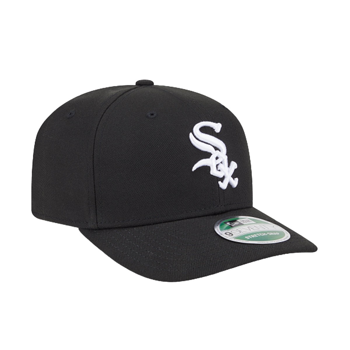 New Era 9SEVENTY Chicago White Sox Player Replica Black, keps med lagbrodyr och lätt böjd skärm