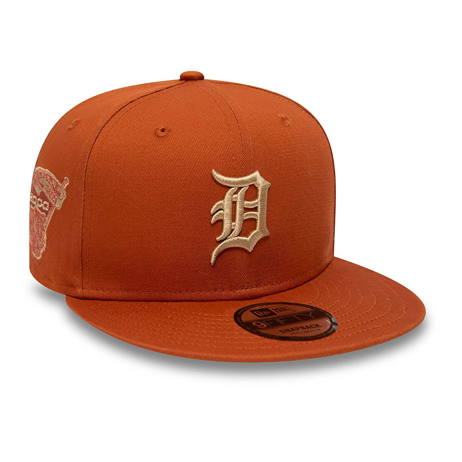 Detroit Tigers New Era 9FIFTY Side Patch Medium Brown