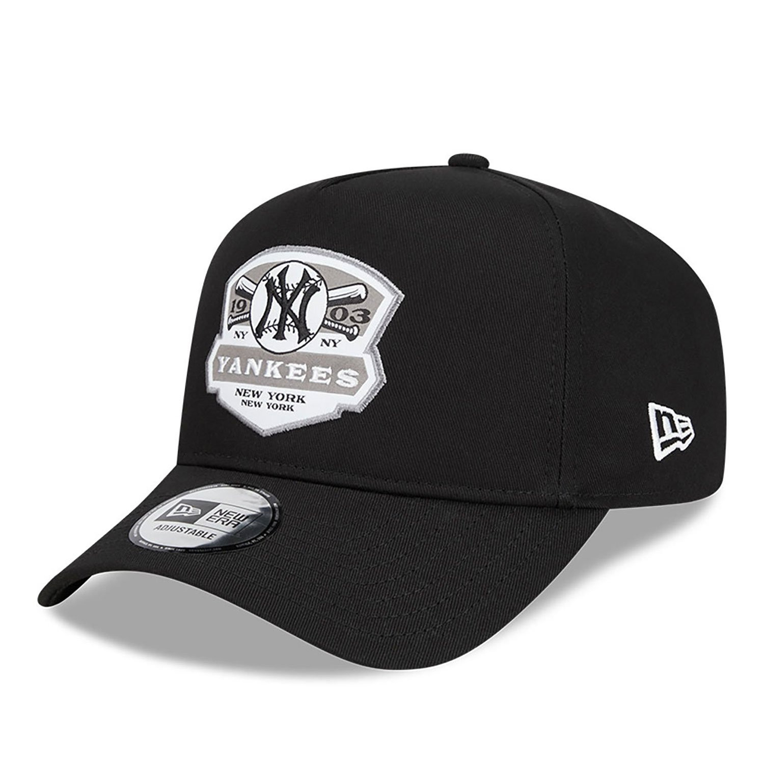 New Era 9FORTY A-Frame New York Yankees Patch Black