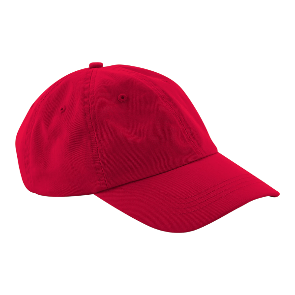 Röd dad cap från Beechfield, Low Profile