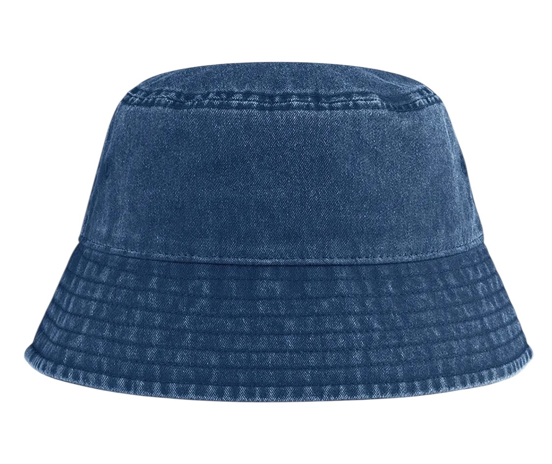Denimblå bucket hat från Beechfield, Vintage Bucket Hat