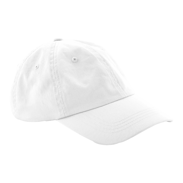 Vit dad cap från Beechfield, Low Profile