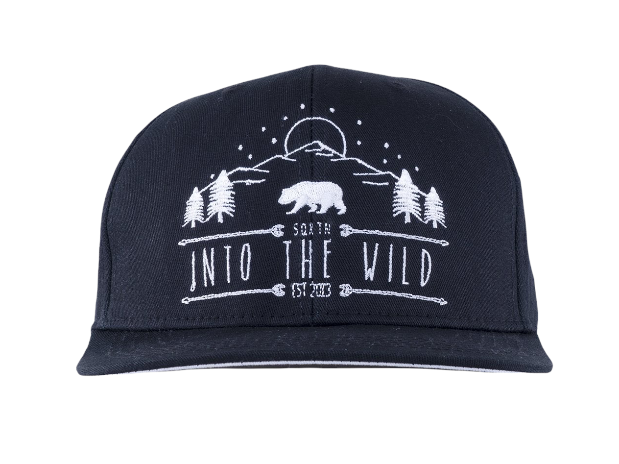 SQRTN CAP-039-OSFA In to the wild snapback black Norrland