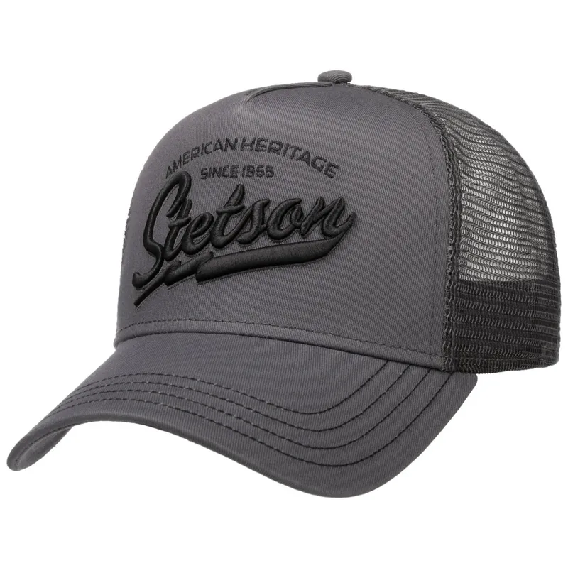 Stetson grey trucker cap original