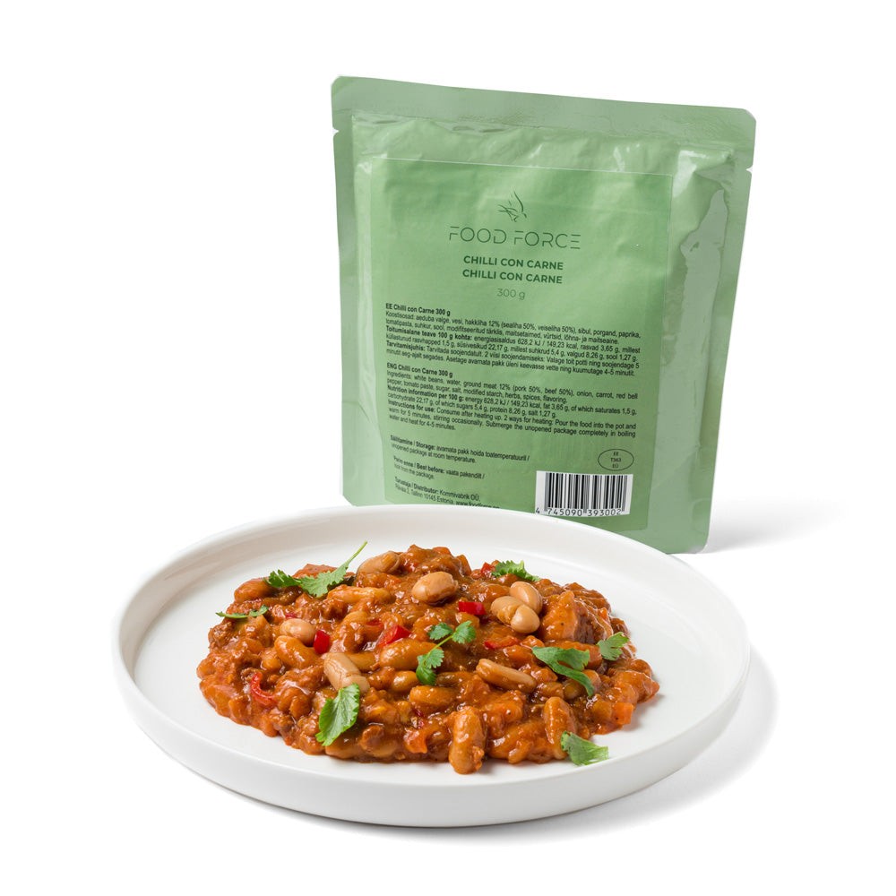 Food Force Chili con carne | Mjukkonserv | Portionsförpackning