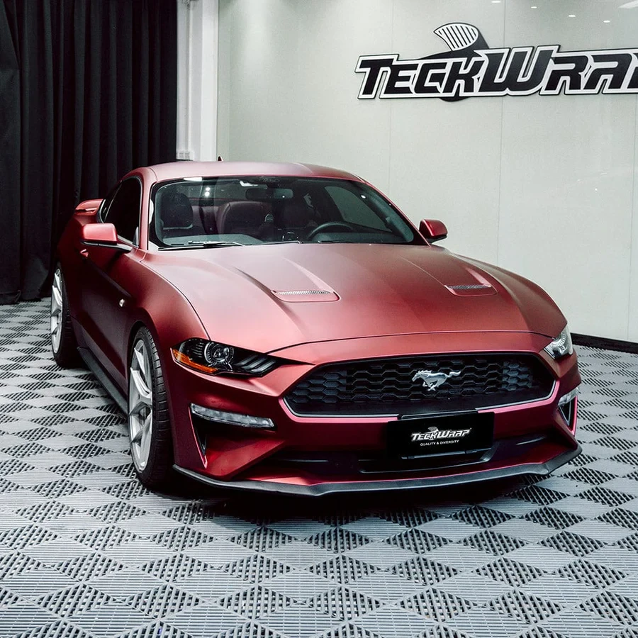 TeckWrap SMT18R Satin Metallic Velour Red