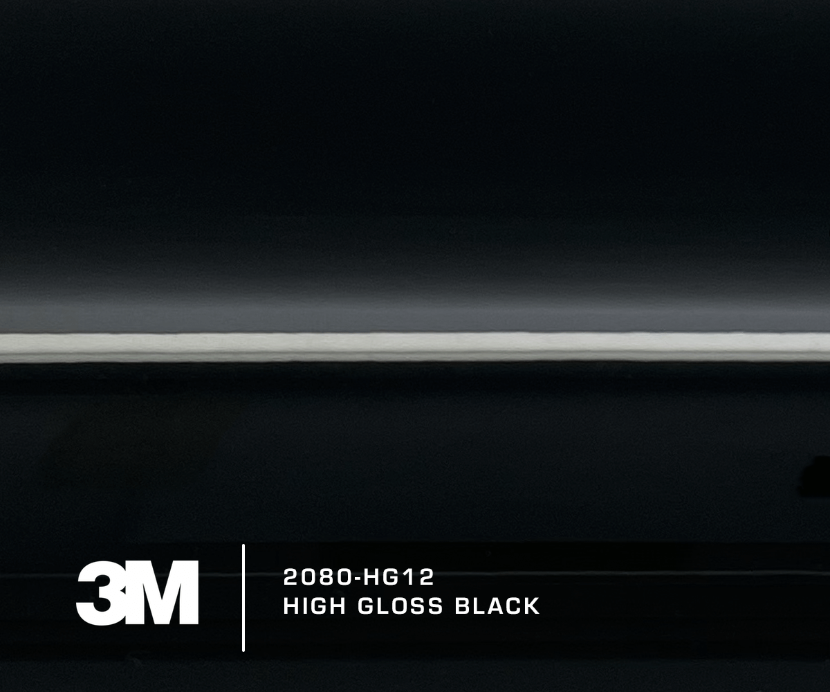 3M 2080-HG12 High Gloss Black Vinyl (22,86 meter)