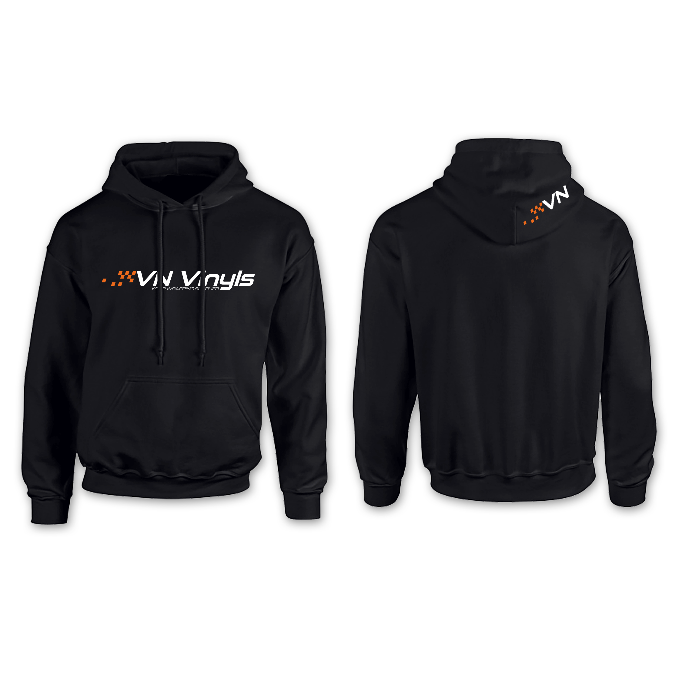 VN Vinyls Hoodie Svart (Small)