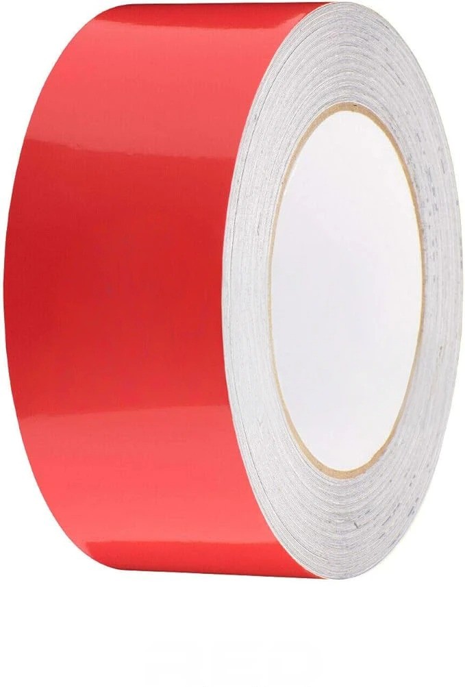 Ljusröd Stripes - Premium (20mm x 25m)
