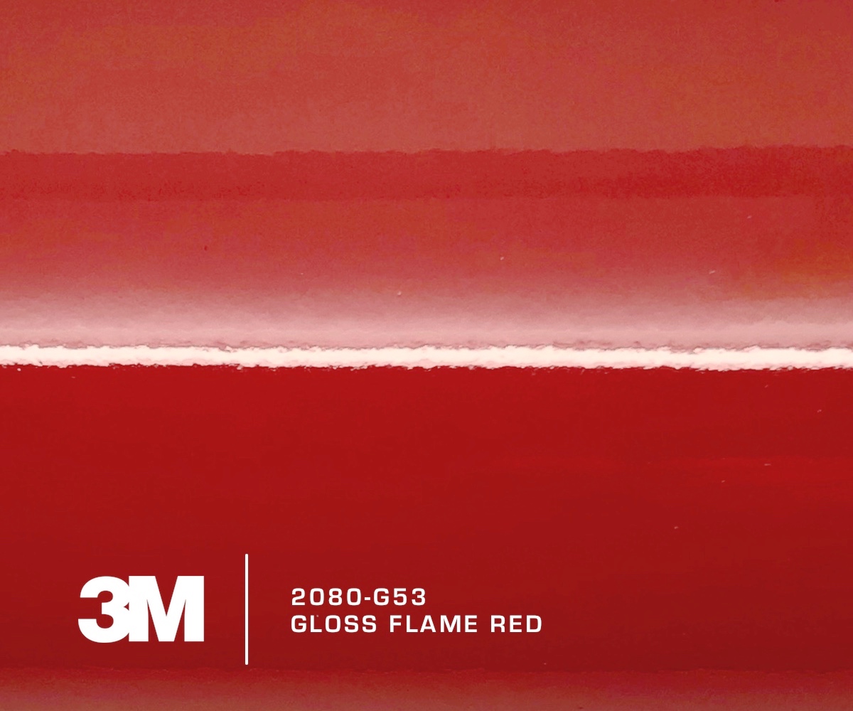 3M 2080-G53 Gloss Flame Red Vinyl (22,86 meter)