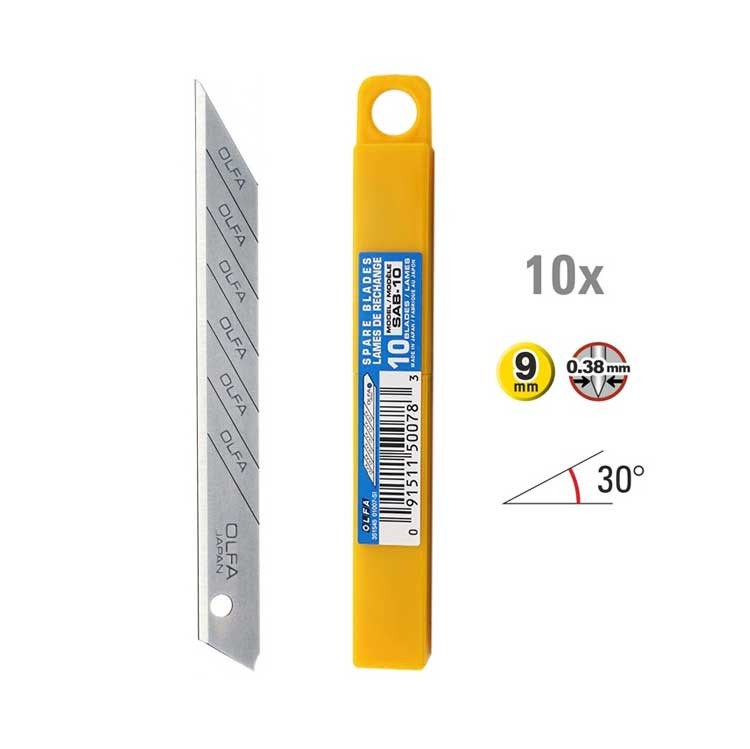 OLFA 30° Knivblad SAB-10 10-pack