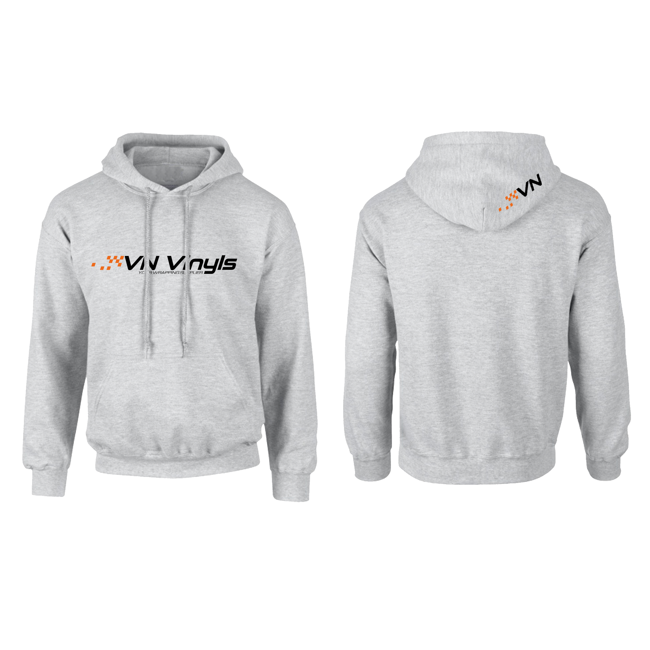 VN Vinyls Hoodie Grå (Small)