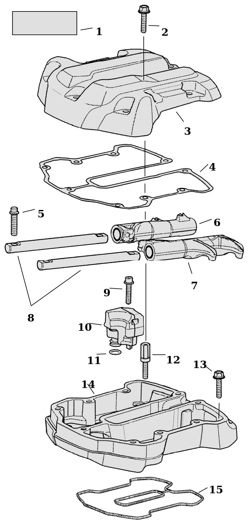 Sprängskiss: Sprängskiss vipparmskåpa M8 17–25
