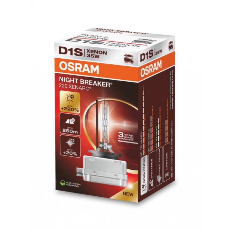 D1S xenonlampa XENARC Night breaker laser +220% - Osram