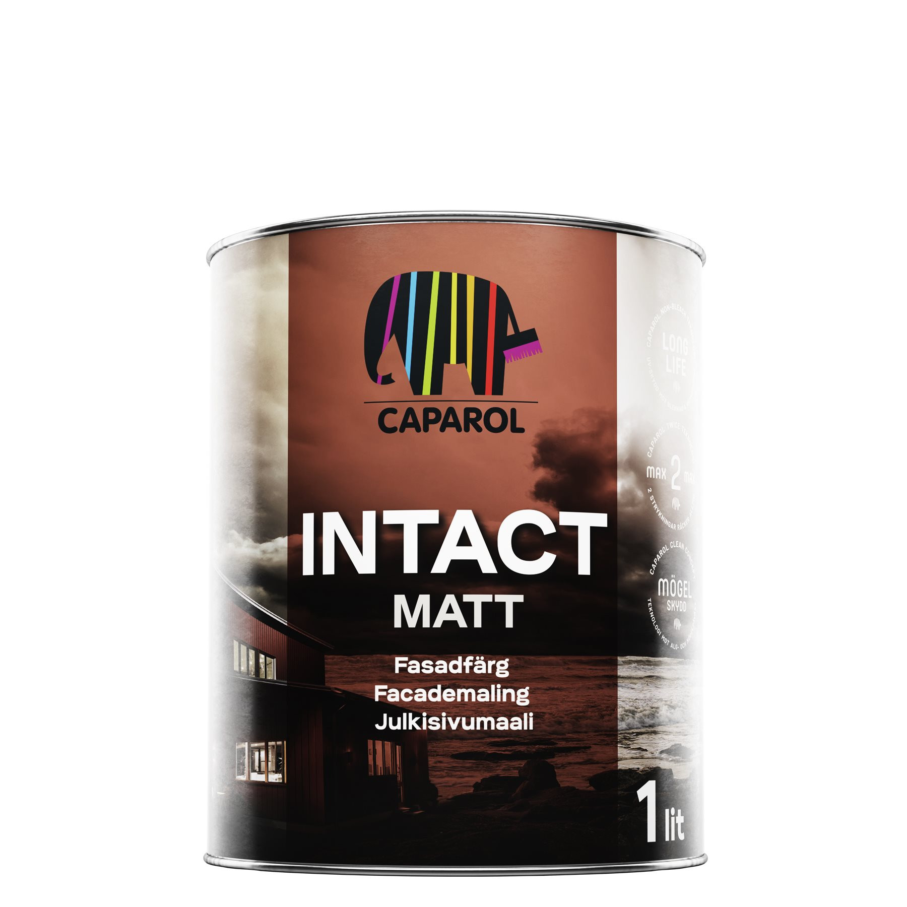 Akrylatfärg Träfasad Caparol Intact Matt (1L Vit)