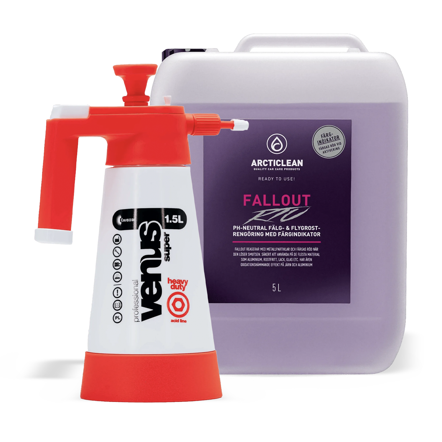 Tryckspruta acid + Fallout 5L