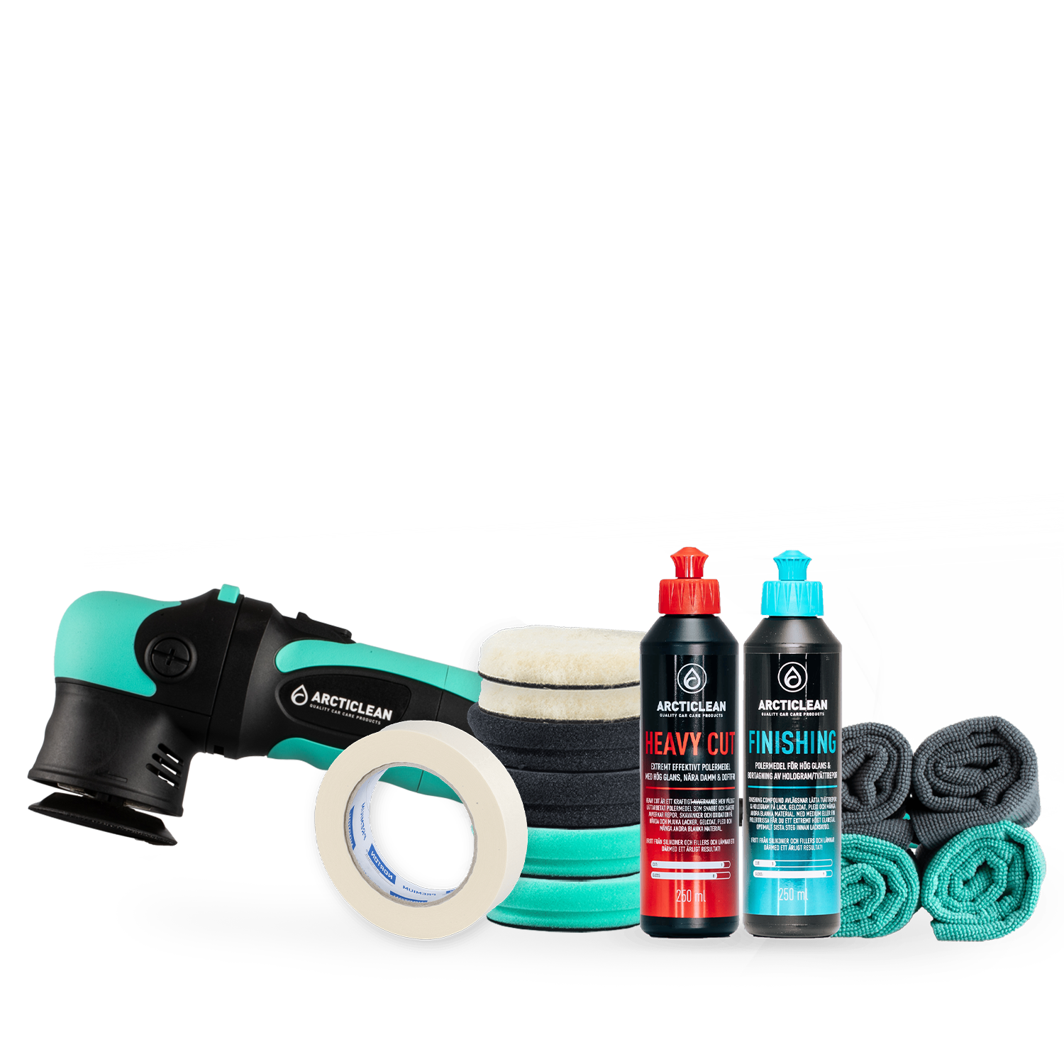 Polerpaket - oscillerande polermaskin 12/75 mm