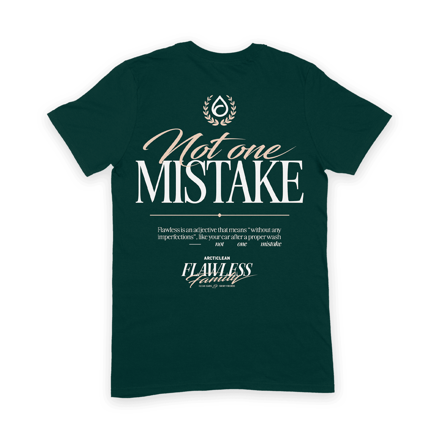 Not one mistake t-shirt - S-3XL (3X-large)