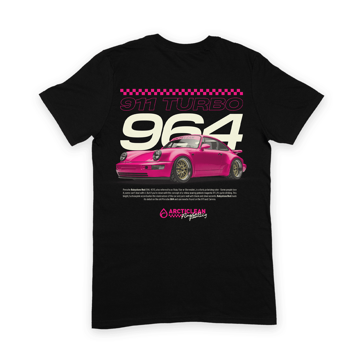 Porsche 964 Rubystone red t-shirt - S-3XL (Small)