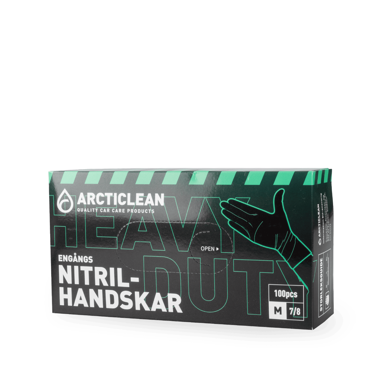 Nitrilhandskar - svarta M, L, XL, 100st (Medium)