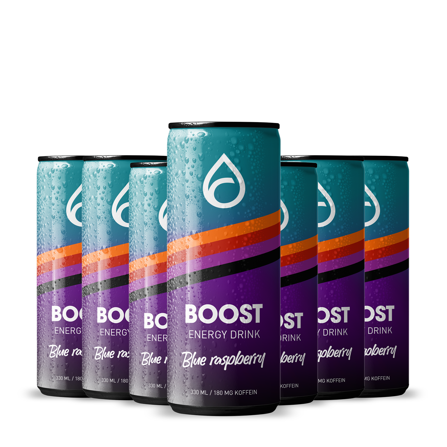 BOOST - Blue Raspberry Energy Drink (Helt flak)