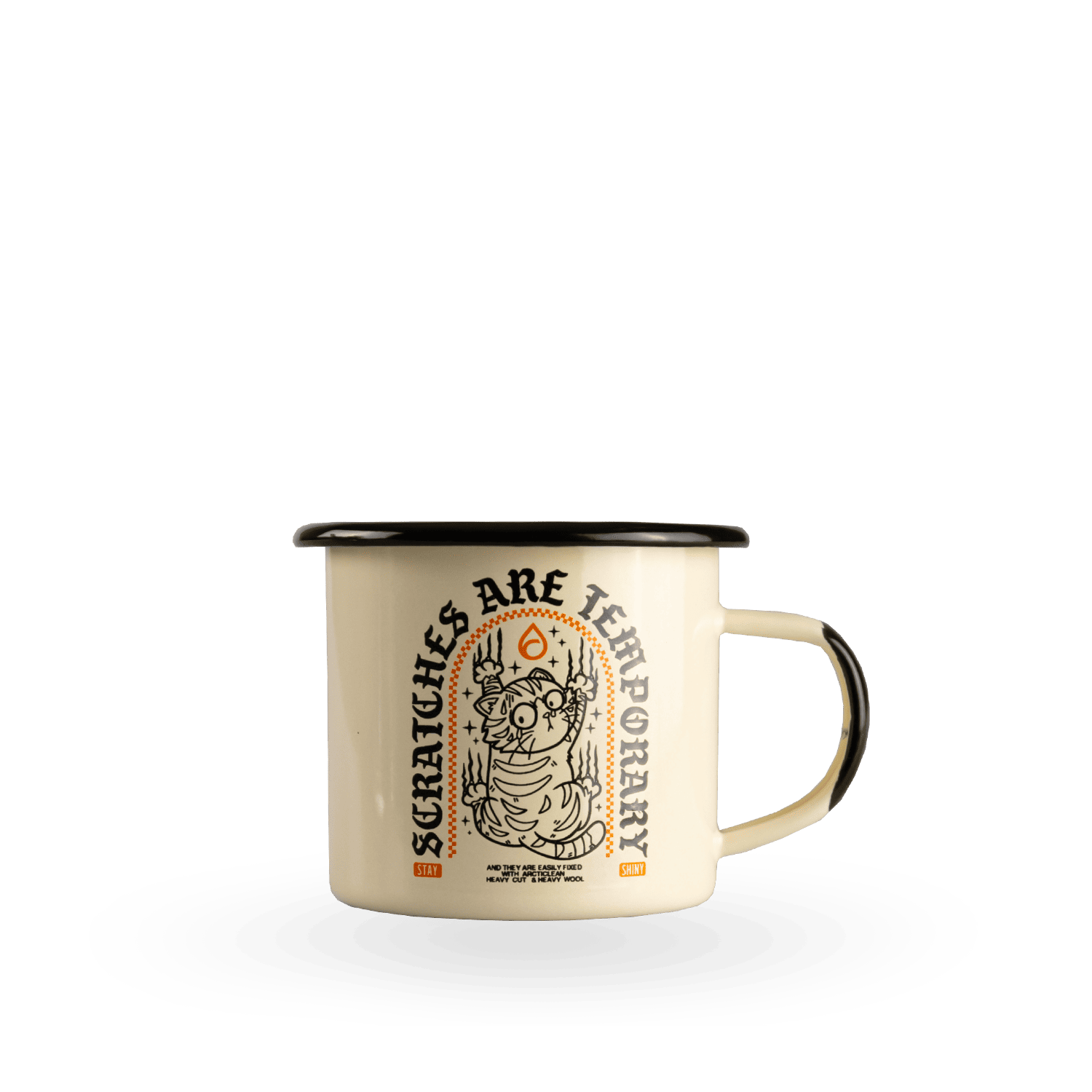 Emaljmugg - Scratches are temporary