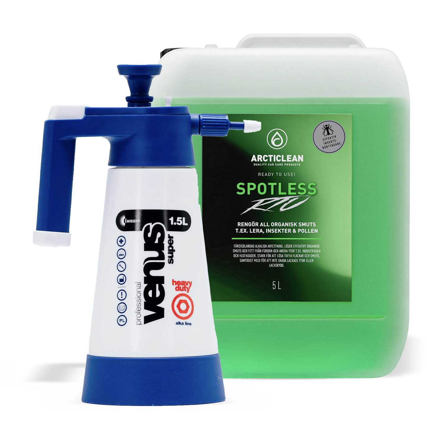 Tryckspruta Alkalisk + Spotless 5L