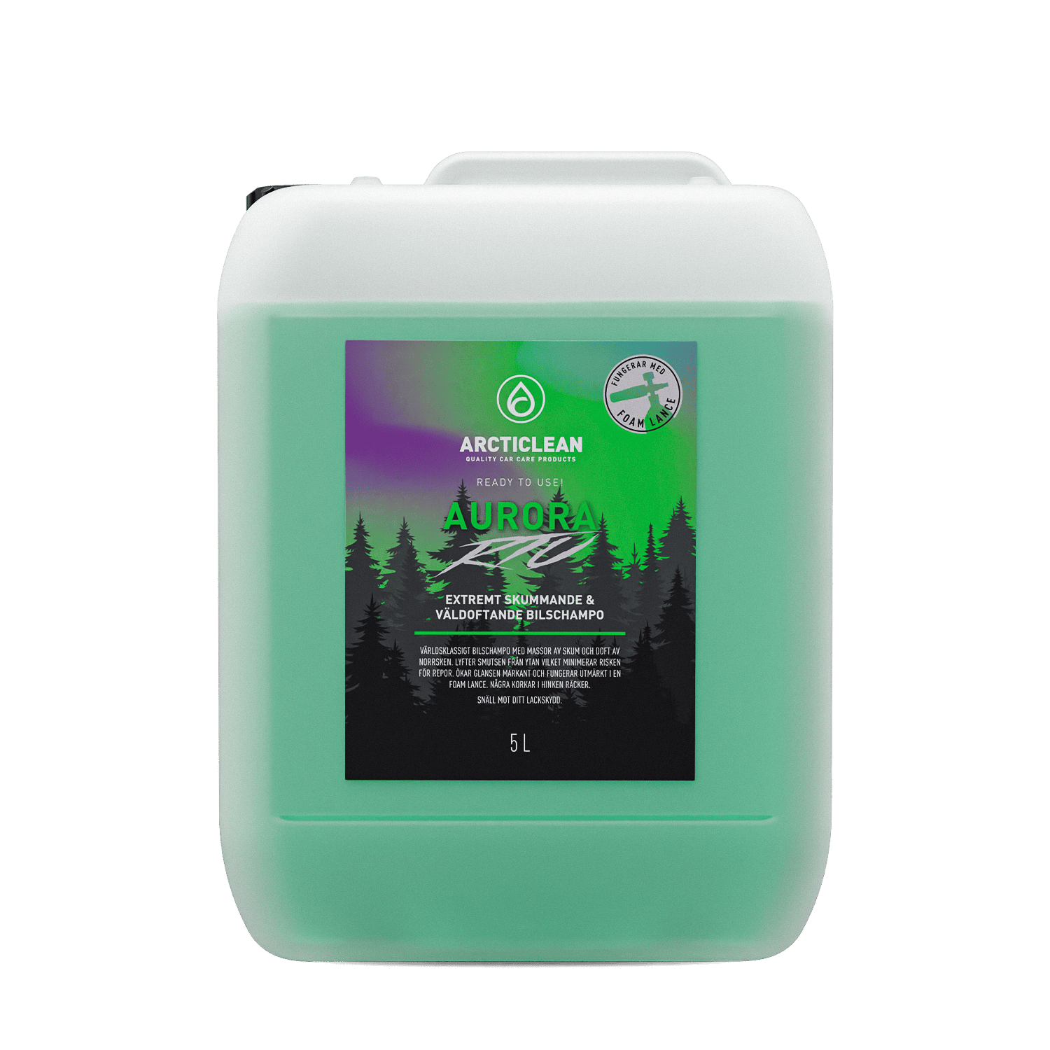 Aurora - Bilschampo med norrsken (5 L)