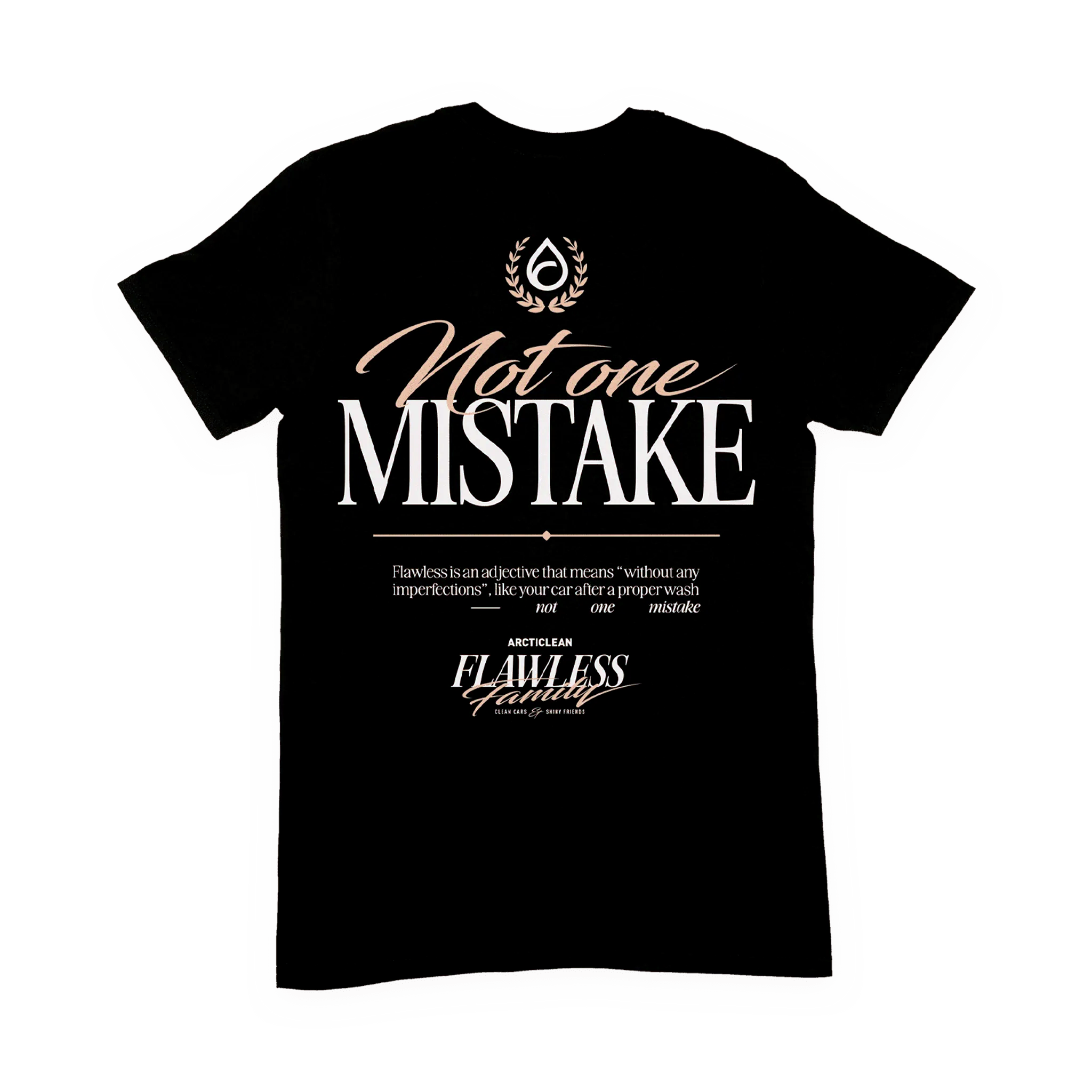 Not one mistake t-shirt svart - S-3XL (2X-large)