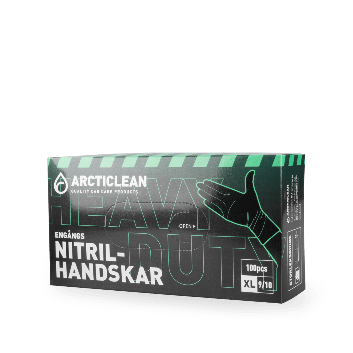 Nitrilhandskar - svarta M, L, XL, 100st (X-Large)