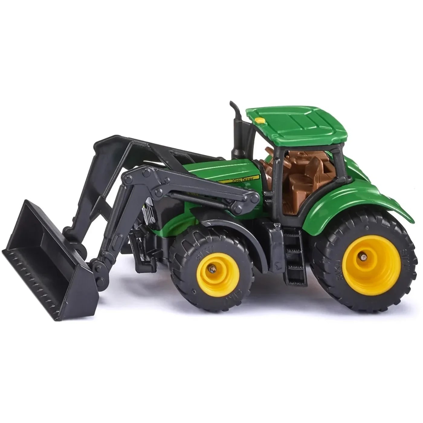 Läs mer om John Deere 6215R med frontlastare - Grön - 1395 Siku - 6 cm