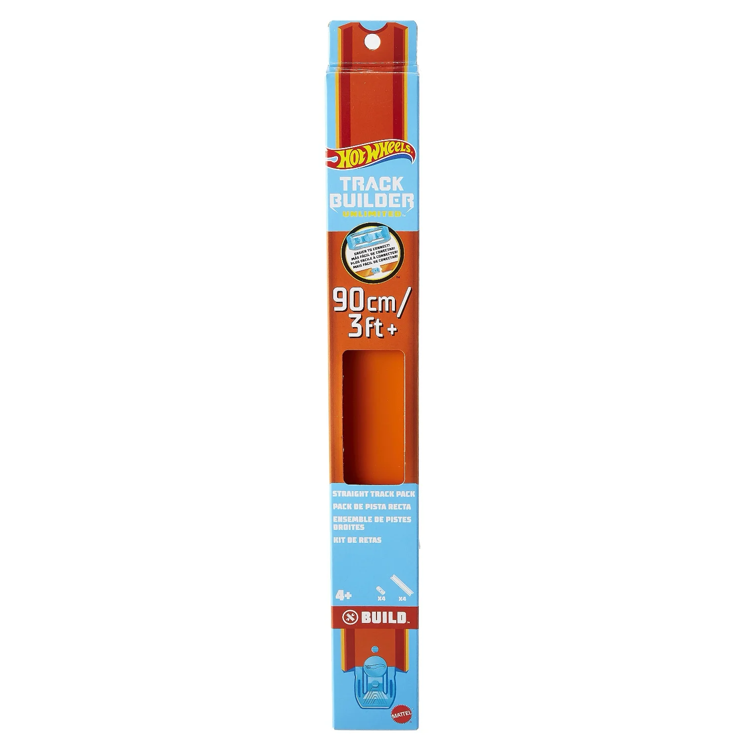 HW Straight Track Pack - Orange - Track Builder - Hot Wheels