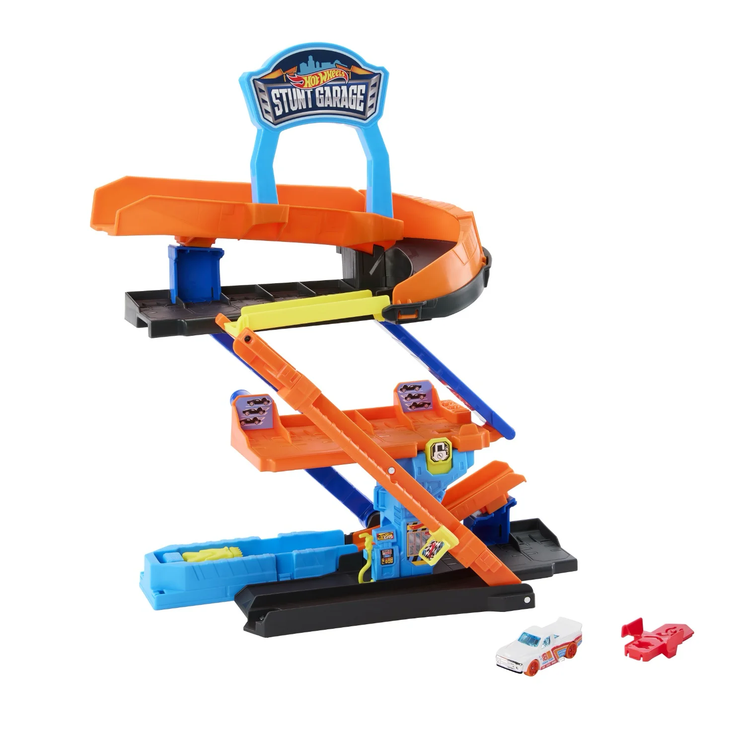 Transforming Stunt Garage - Bilbana - Hot Wheels