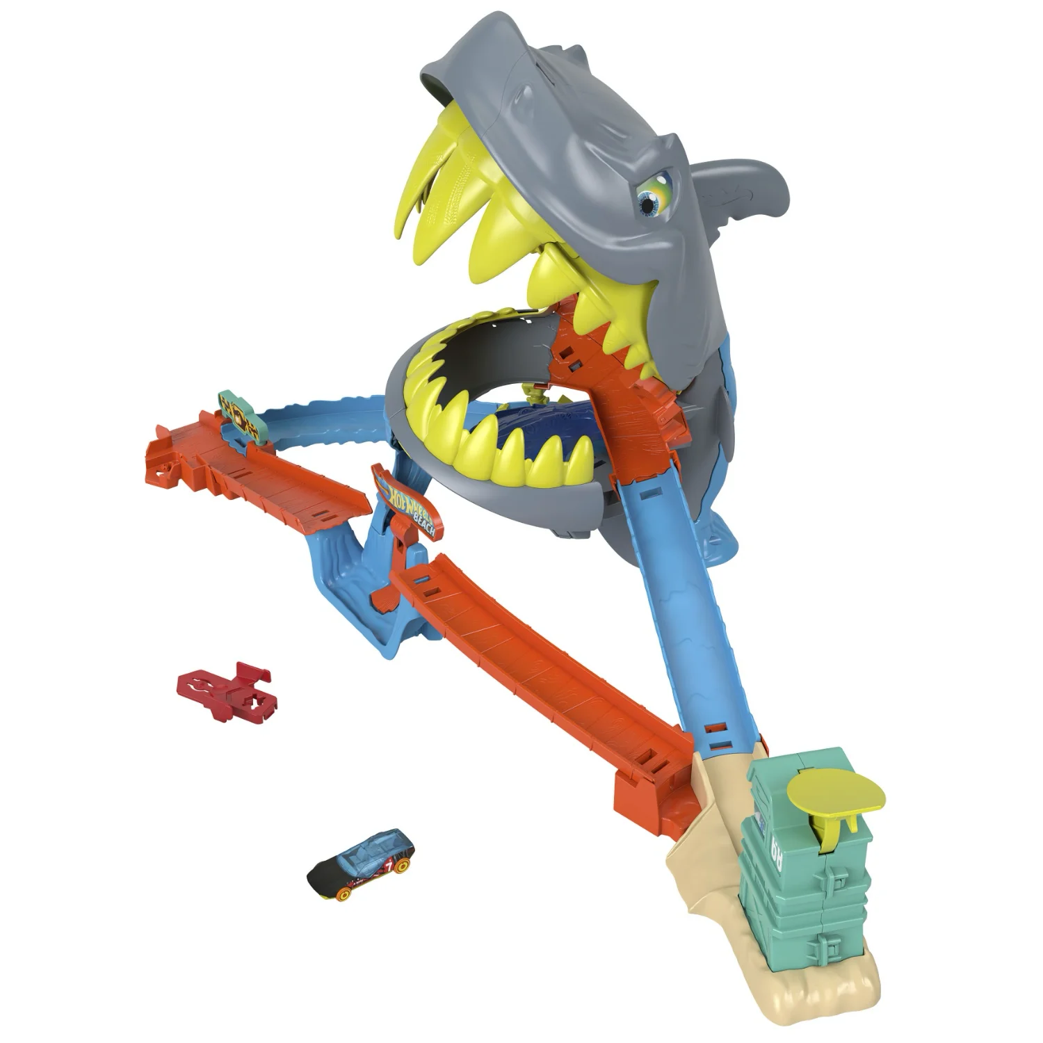Shark Comp Beach - City - Speed Snap Track System - Hot Wheels