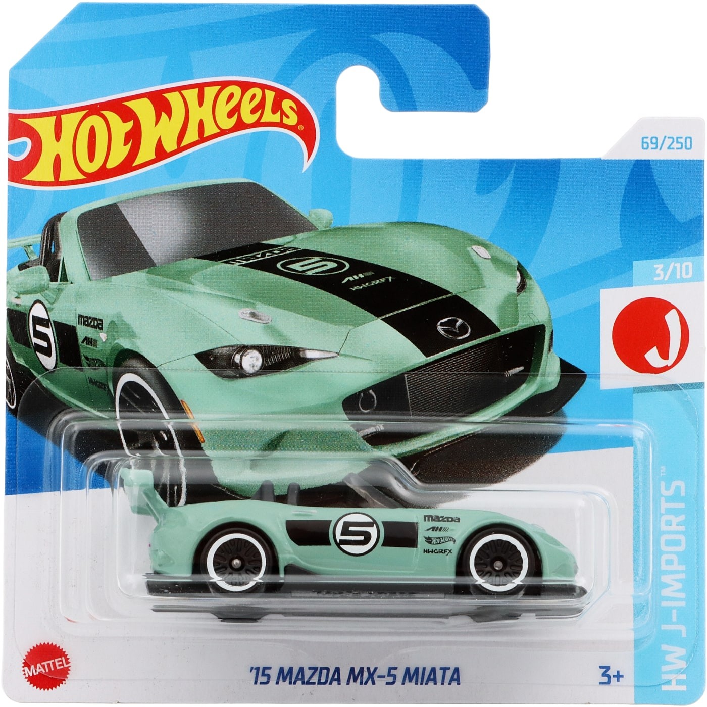 15 Mazda MX-5 Miata – Grön – HW J-Imports – Hot Wheels