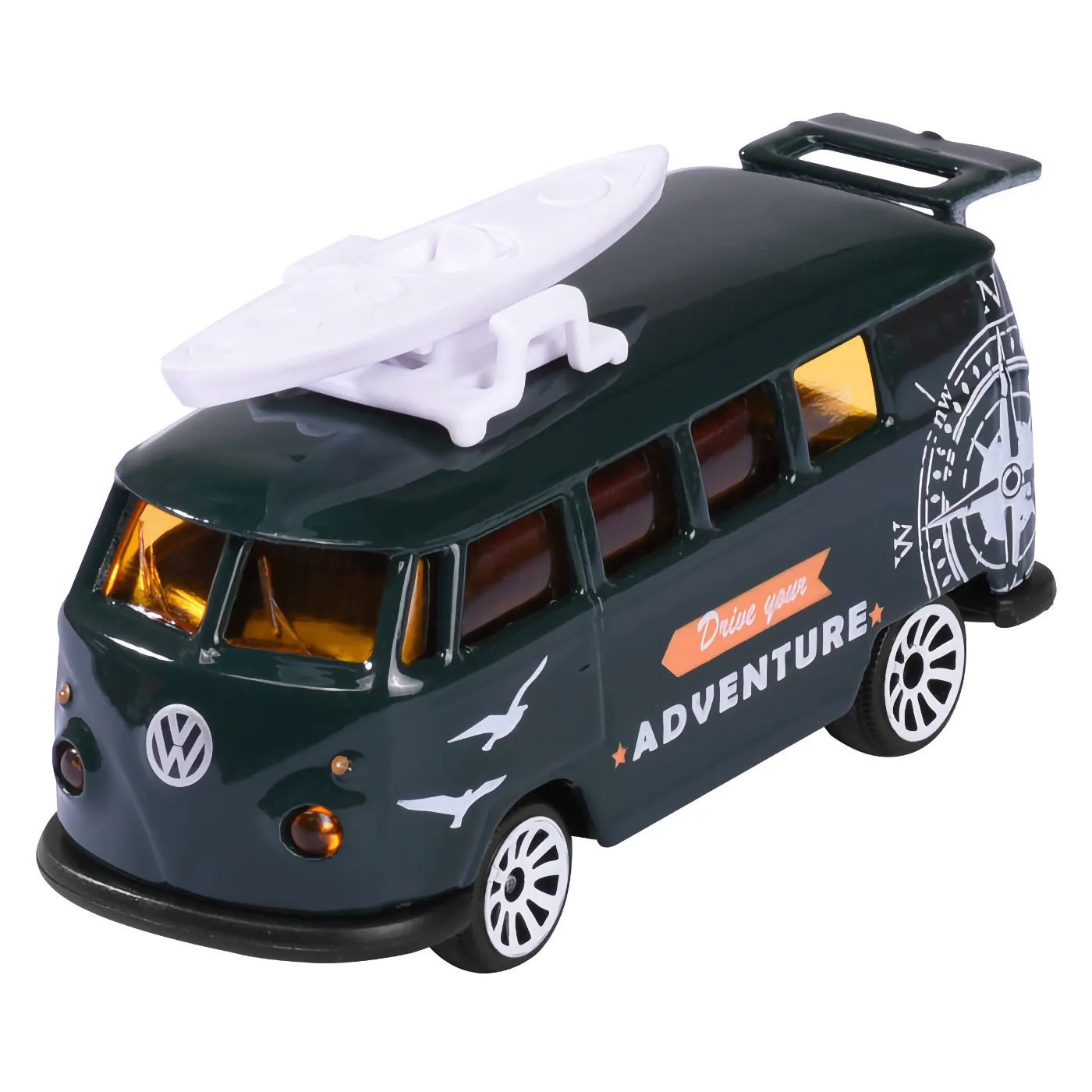 Läs mer om Volkswagen T1 - Mörkgrön - VW The Originals - Majorette