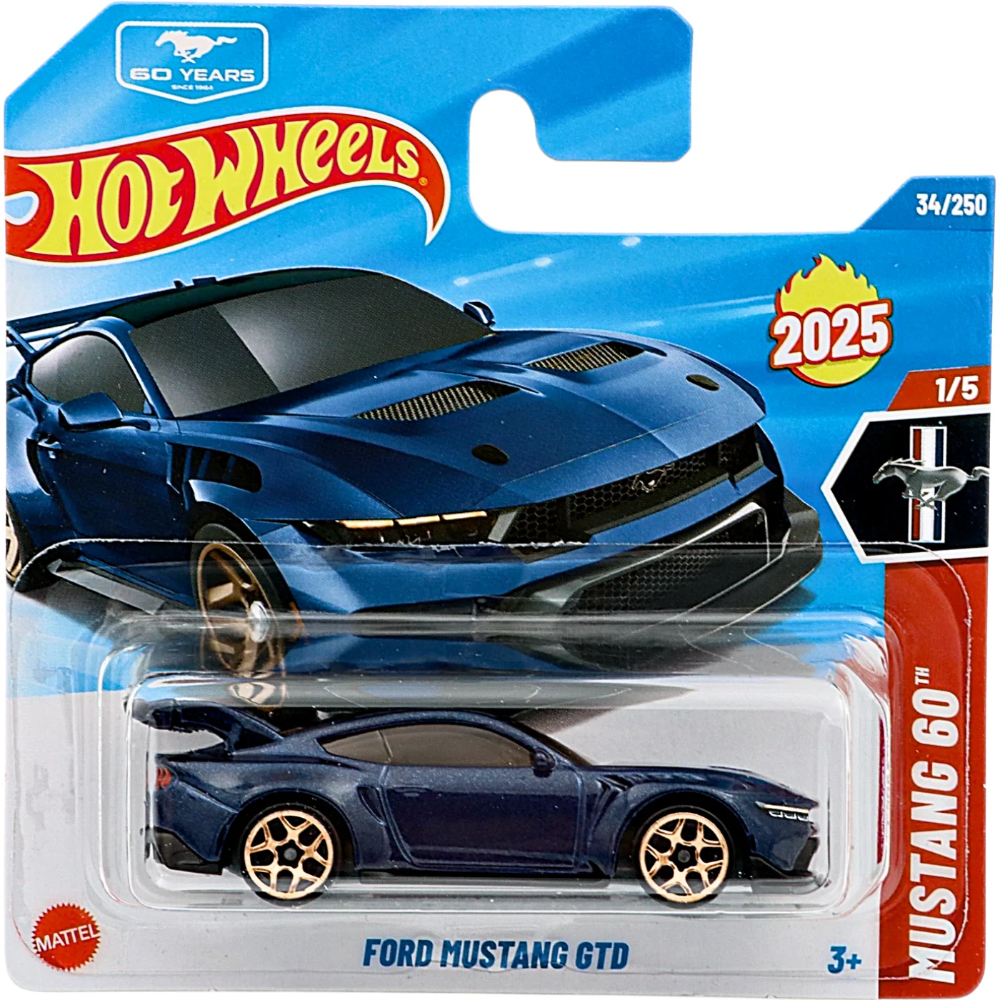 Ford Mustang GTD - Blå - Mustang 60 - Hot Wheels