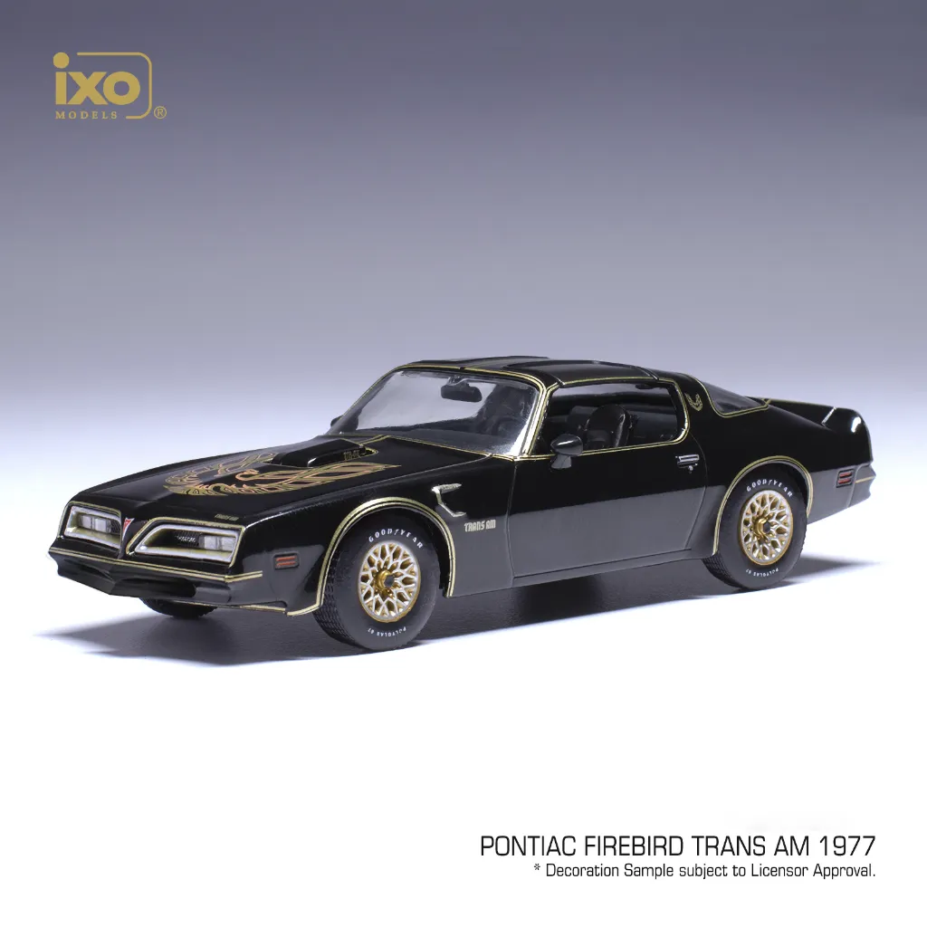 Pontiac Firebird Trans Am - 1977 - Svart / Guld - Ixo Models - 1:43