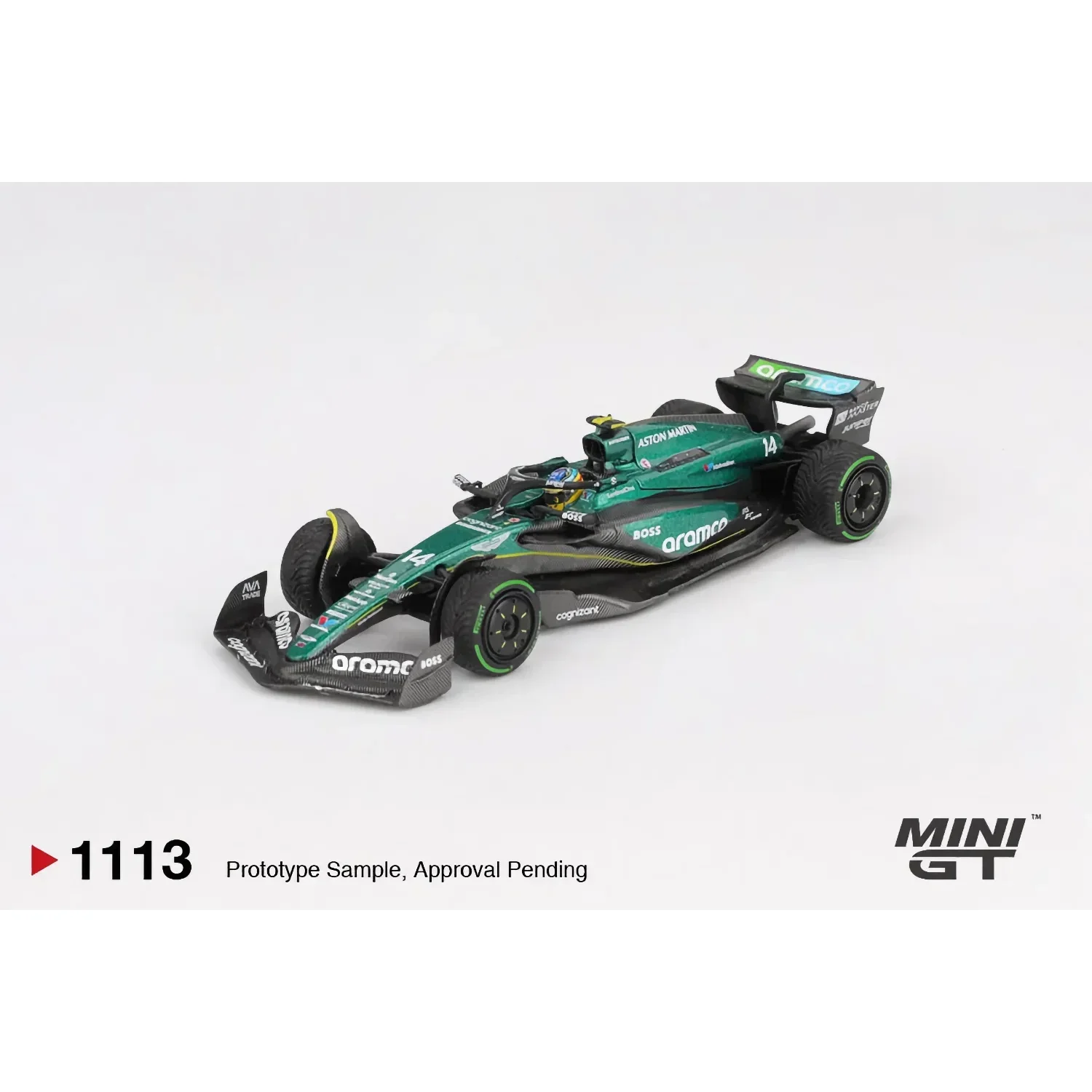 Aston Martin AMR24 #14 Fernando Alonso 2024 F1 2024 Canadian GP - 1113 - Mini GT - 1:64