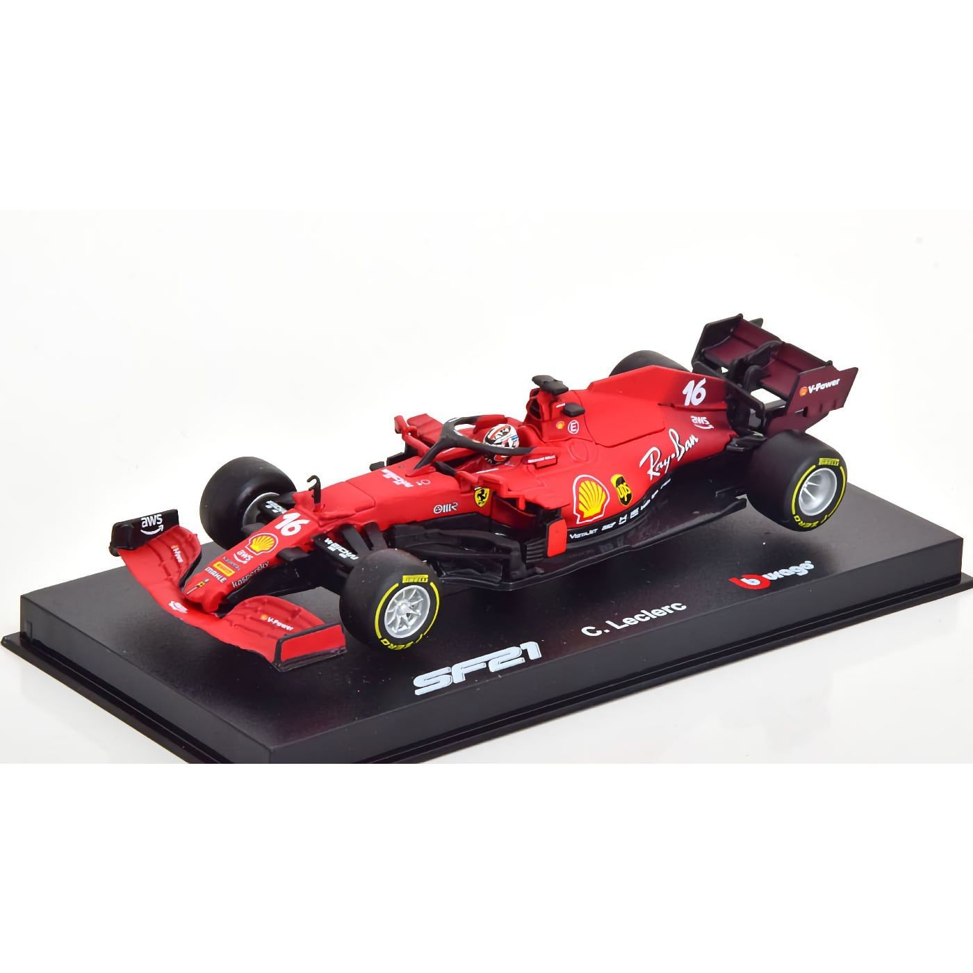 Ferrari SF21 – Charles Leclerc #16 – 2021 – Bburago – 1:43