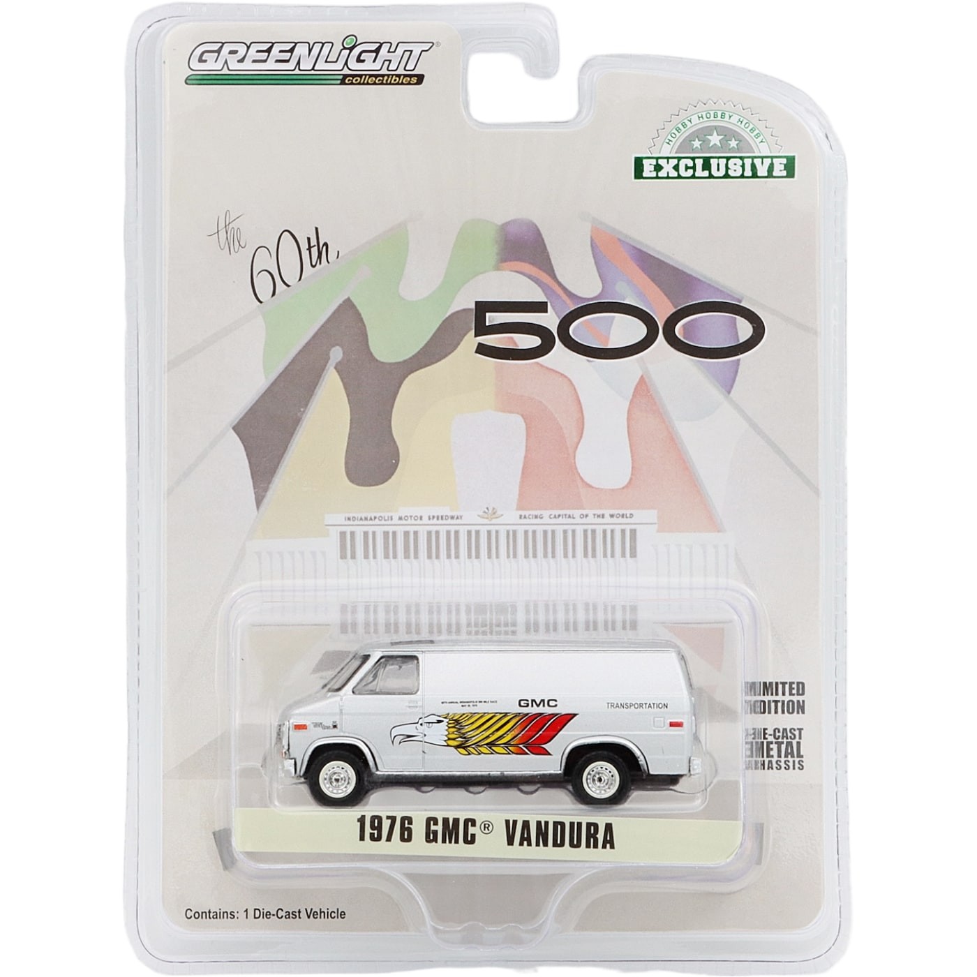 1976 GMC Vandura – Indy 500 transportbil – GreenLight – 1:64