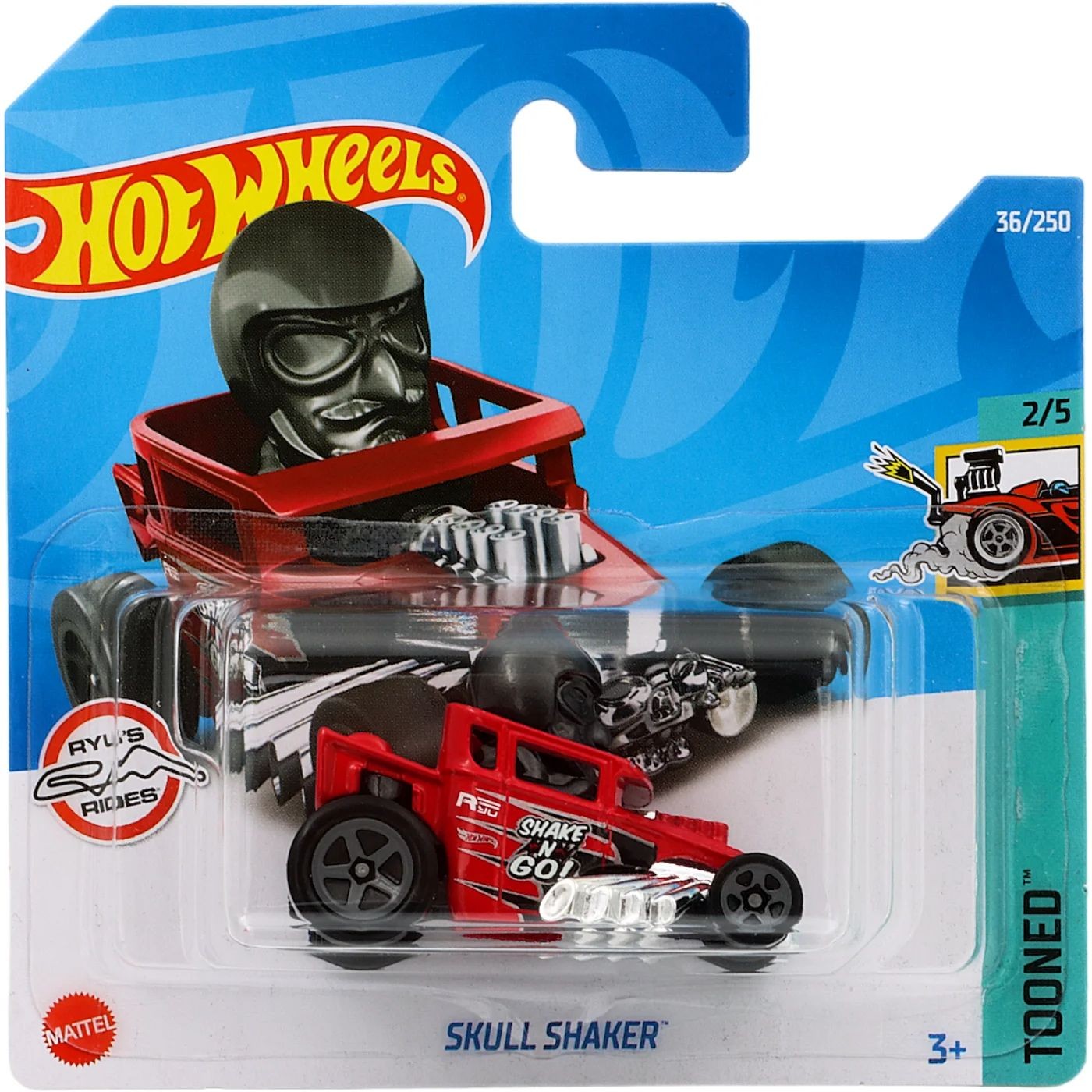 Skull Shaker – Tooned – Röd – Hot Wheels