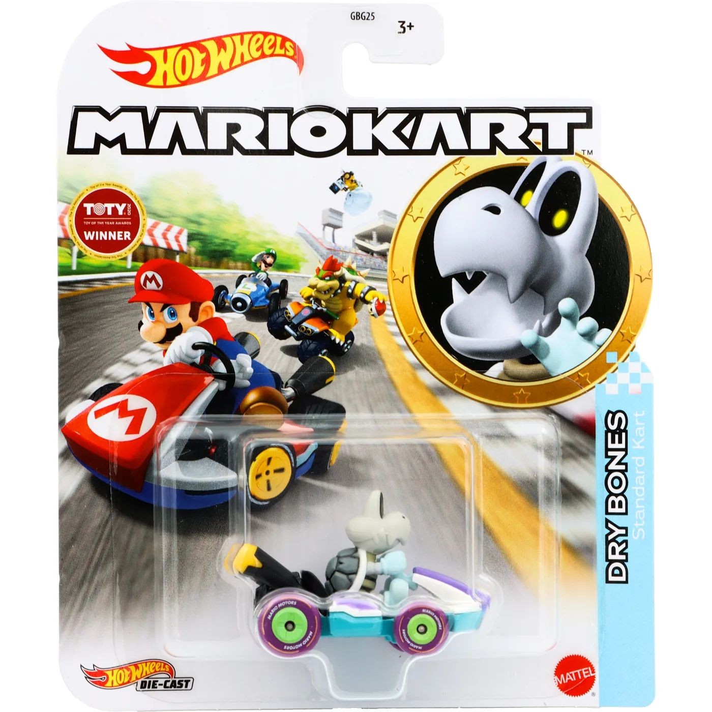 Dry Bones - Mario Kart - Standard Kart - Hot Wheels