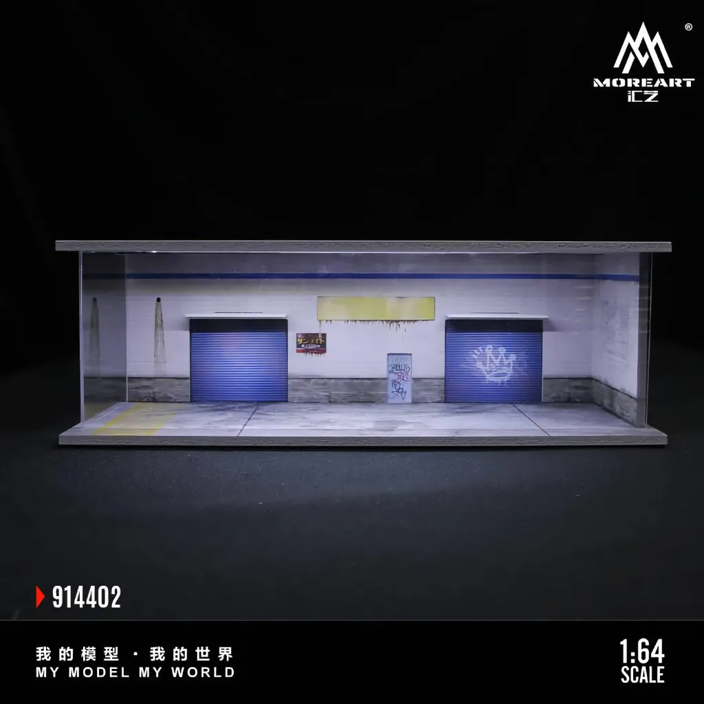 B-parking lot - Parkering Diorama - LED-belysning - 1:64