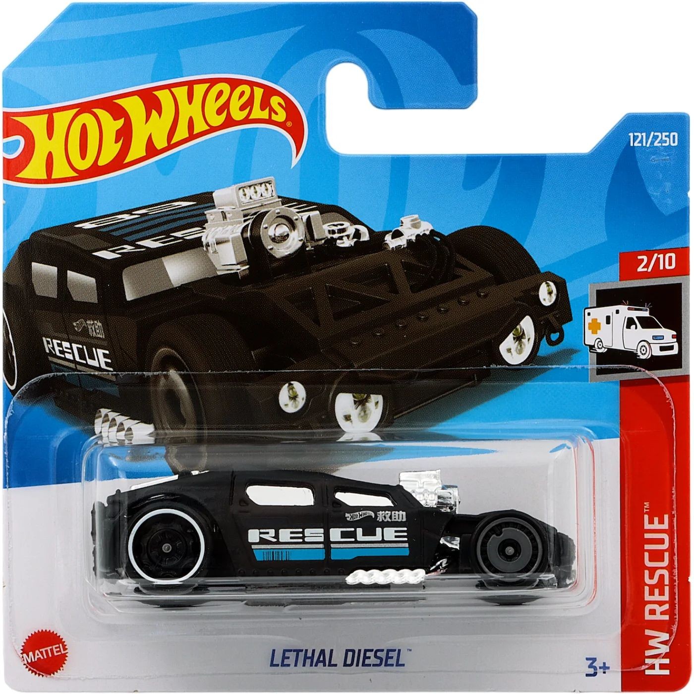 Lethal Diesel – HW Rescue – Svart – Hot Wheels