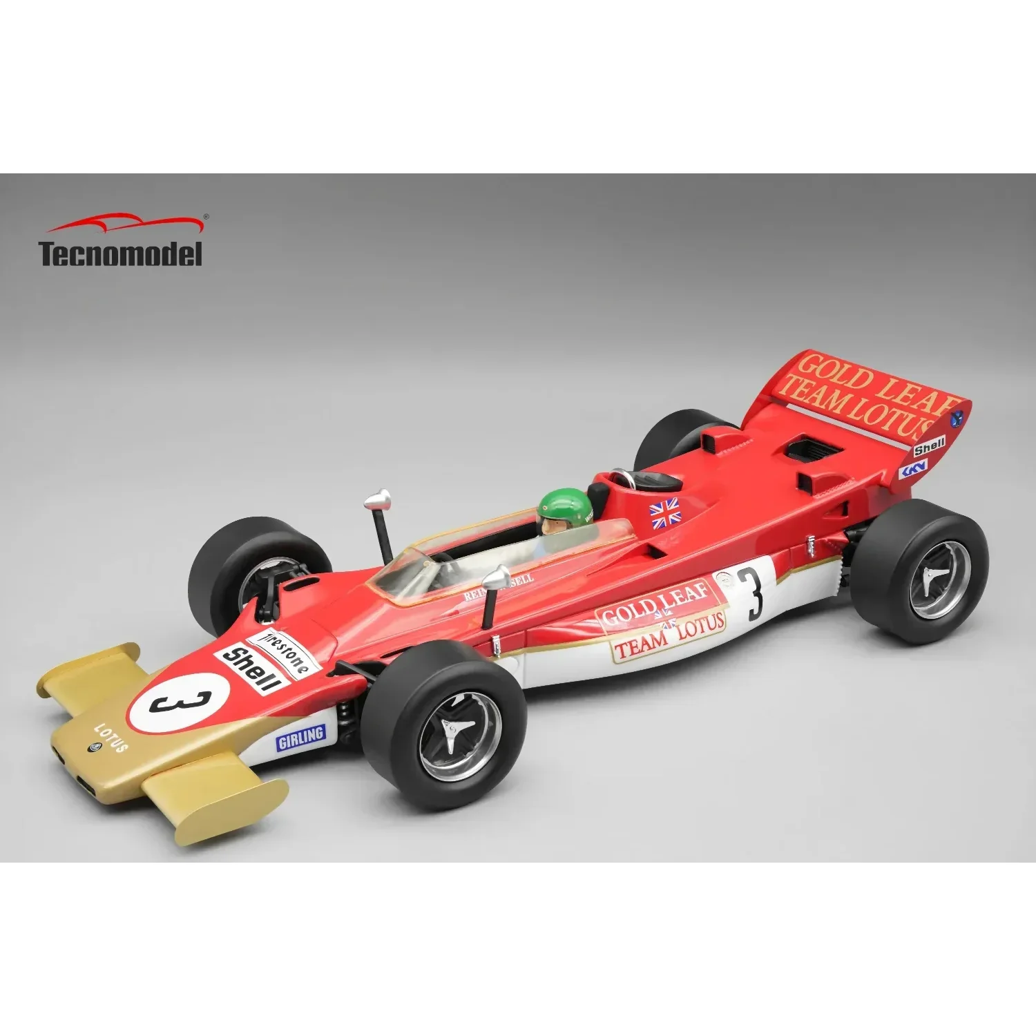 Lotus 56B 1971 British GP Driver: Reine Wisell - Tecnomodel - 1:18