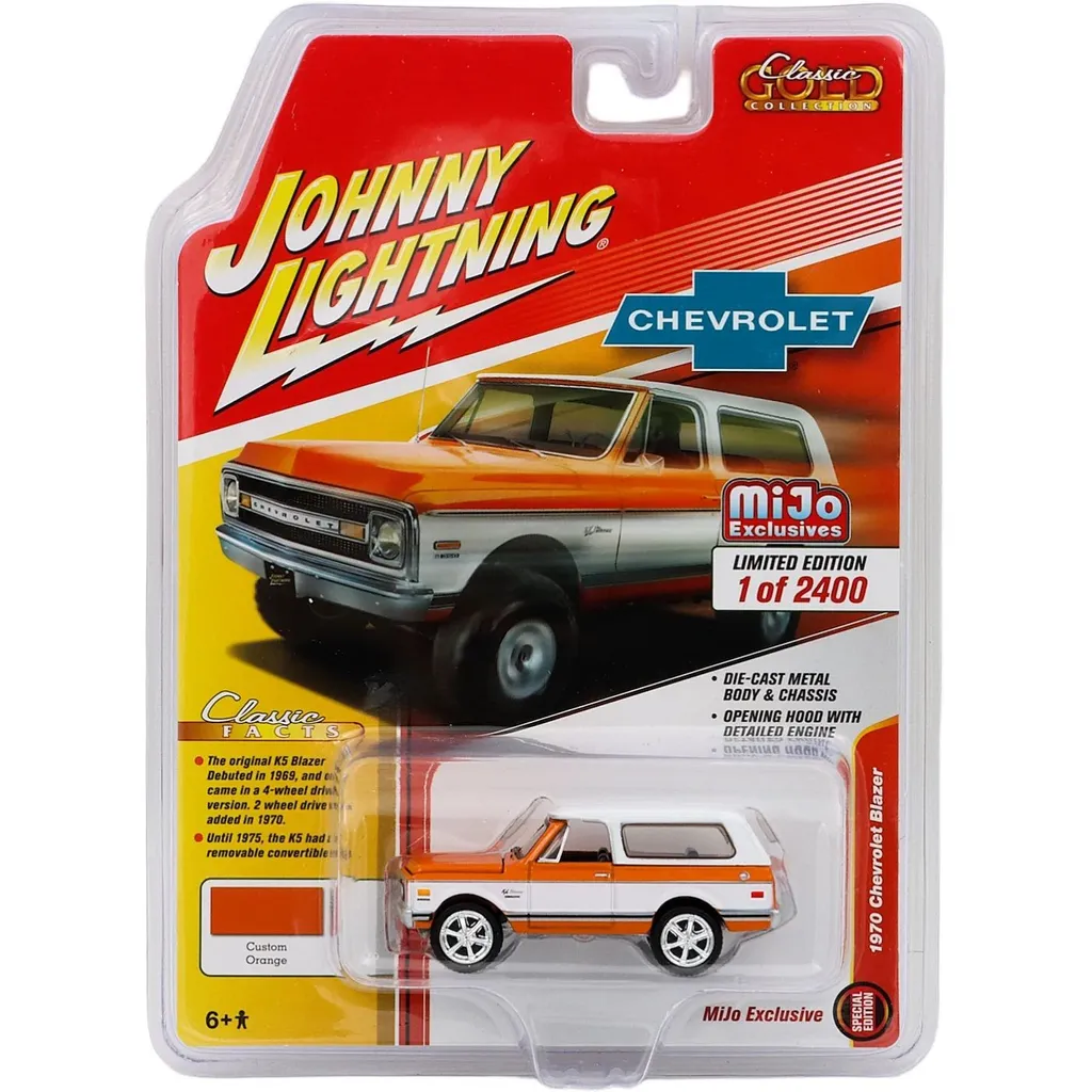 1970 Chevrolet Blazer - Orange/Vit - Johnny Lightning - 1:64