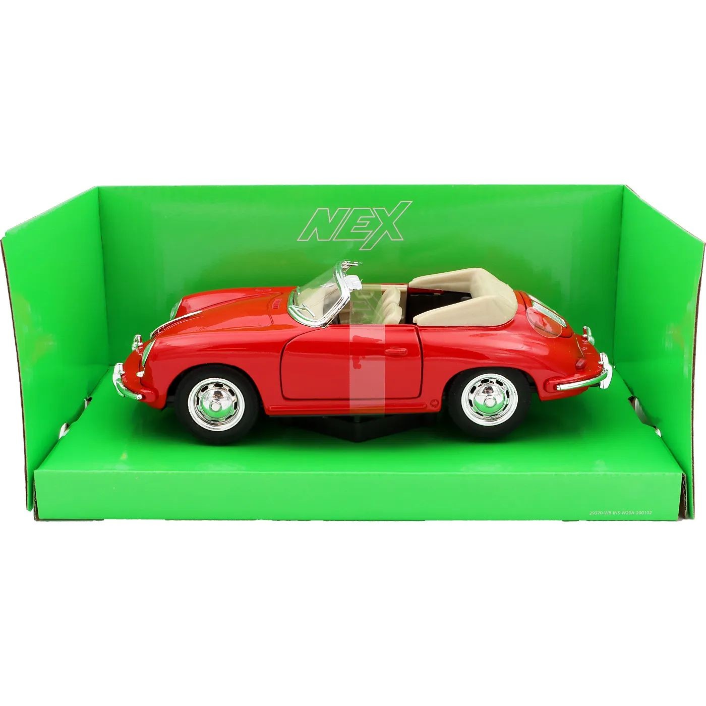 Porsche 356B – Röd – Welly – 1:24