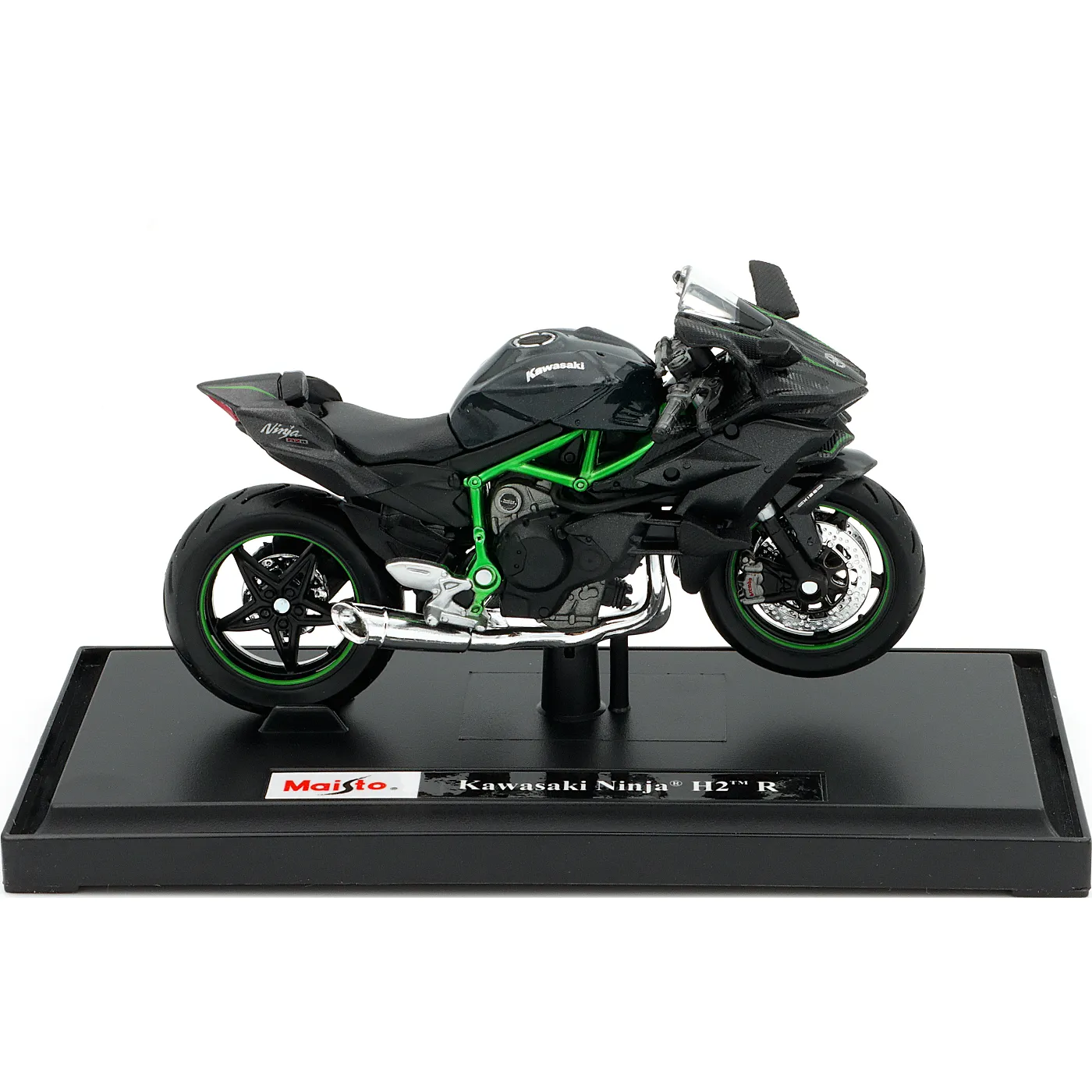 Kawasaki Ninja H2 R - Grön / Svart - Maisto - 1:18 - 11 cm