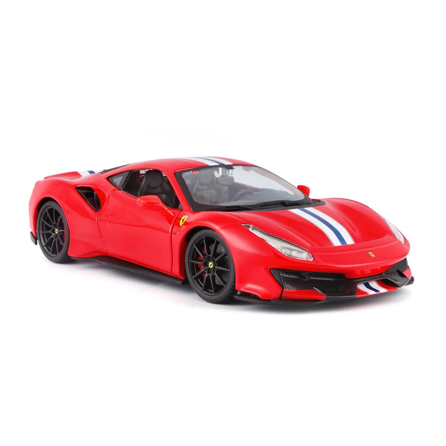 Ferrari 488 Pista - Röd - Bburago - 1:24 - 19 cm